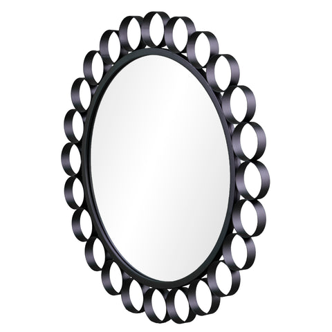 Image of Hanging mirror w/ decorative frame Image 6