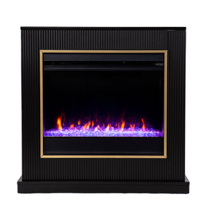 Modern electric fireplace w/ color changing flames Image 3