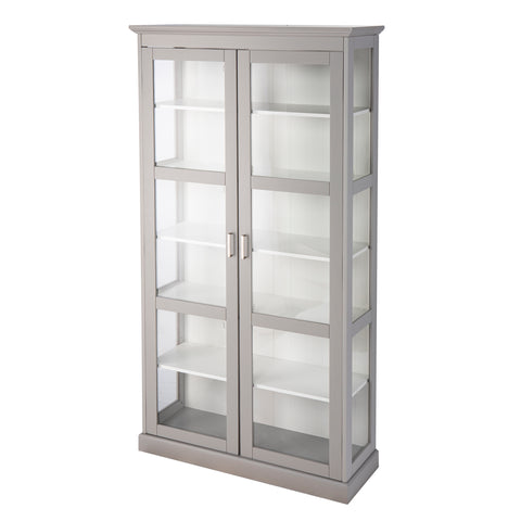 Image of Storage curio w/ glass doors Image 5