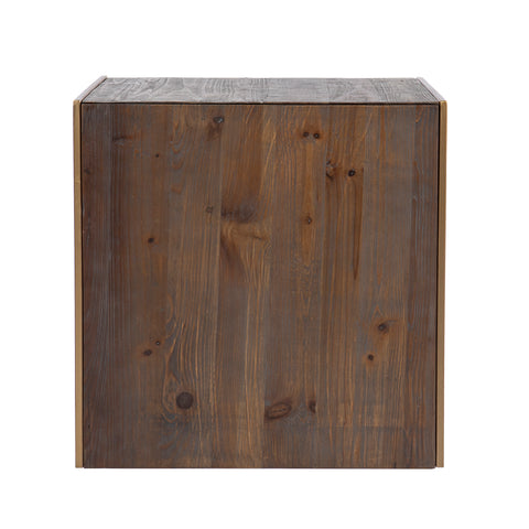 Image of Reclaimed wood side table set Image 4